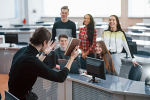 Happy class after teacher shortage solved